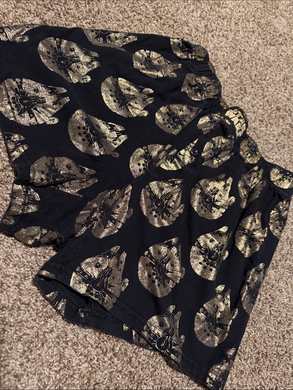 Star Wars black and gold boxer shorts (S) like new!